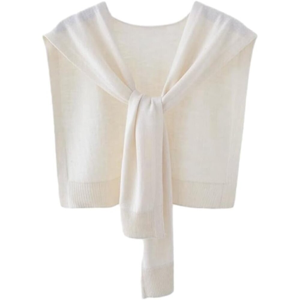 Women's Polyester Striped Shawl Wraps Scarf Cardigan Cape Casual Top